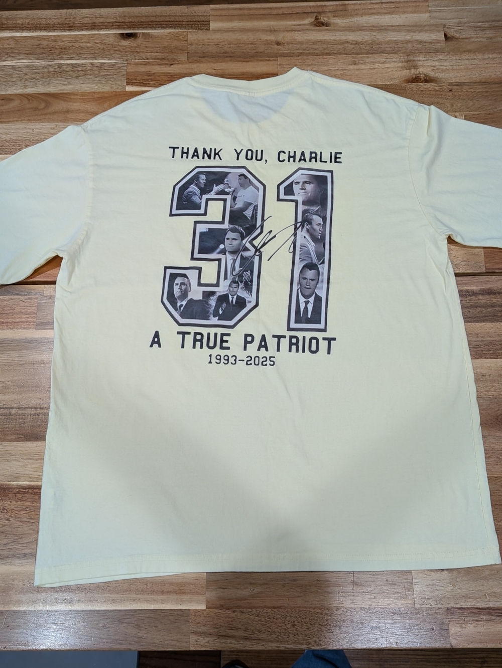 Unisex Charlie Kirk Tee Shirt 3XL Turning Point USA Freedom Patriotic July 4th